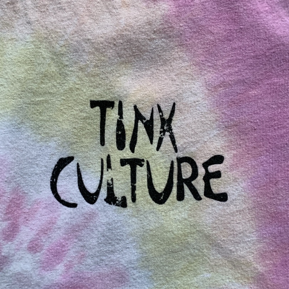 Tinx Culture Festival Colortone Tee Shirt Tie Dye Short Sleeve Coachella Medium - Picture 5 of 9